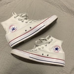 White high top chuck taylor all star converse
